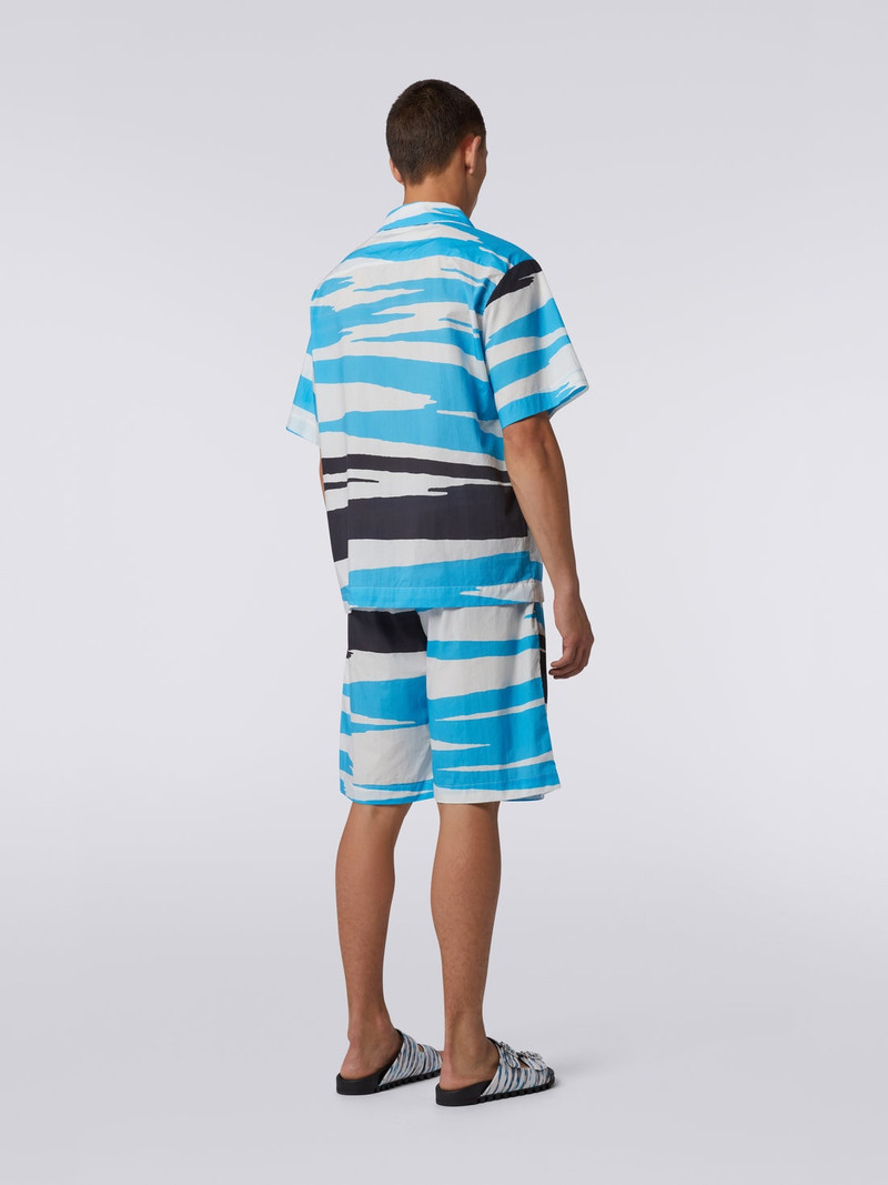 Short-sleeved cotton bowling shirt 4