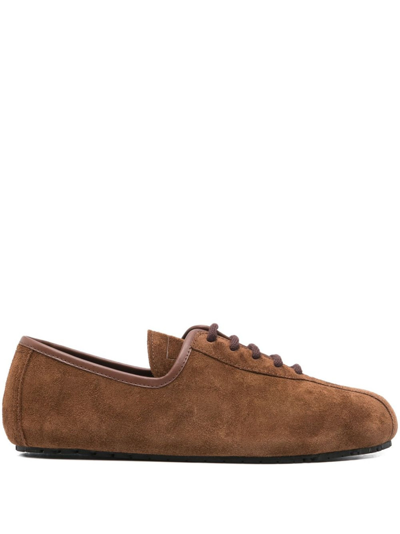 lace-up suede sneakers 1