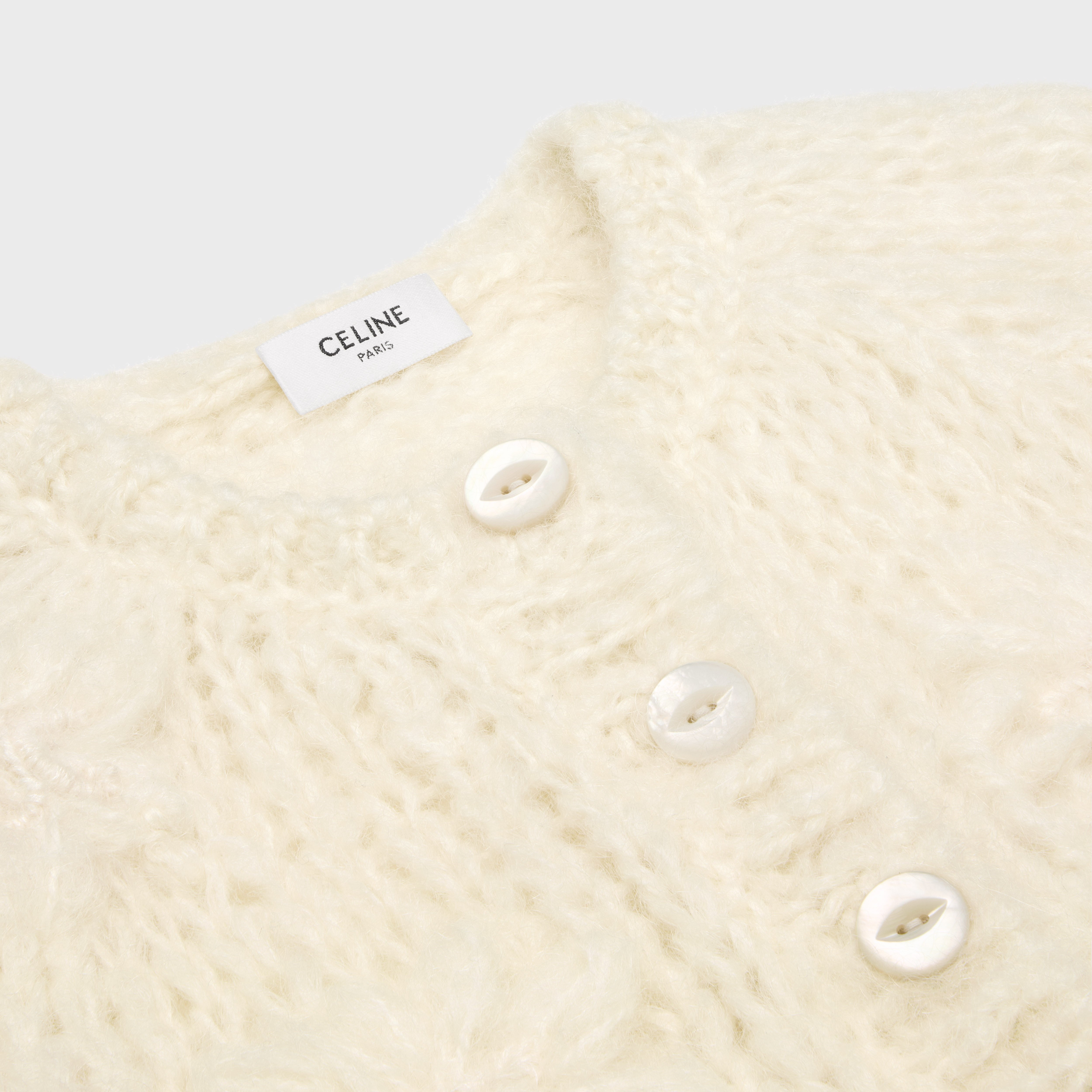 embroidered cardigan in mohair - 3