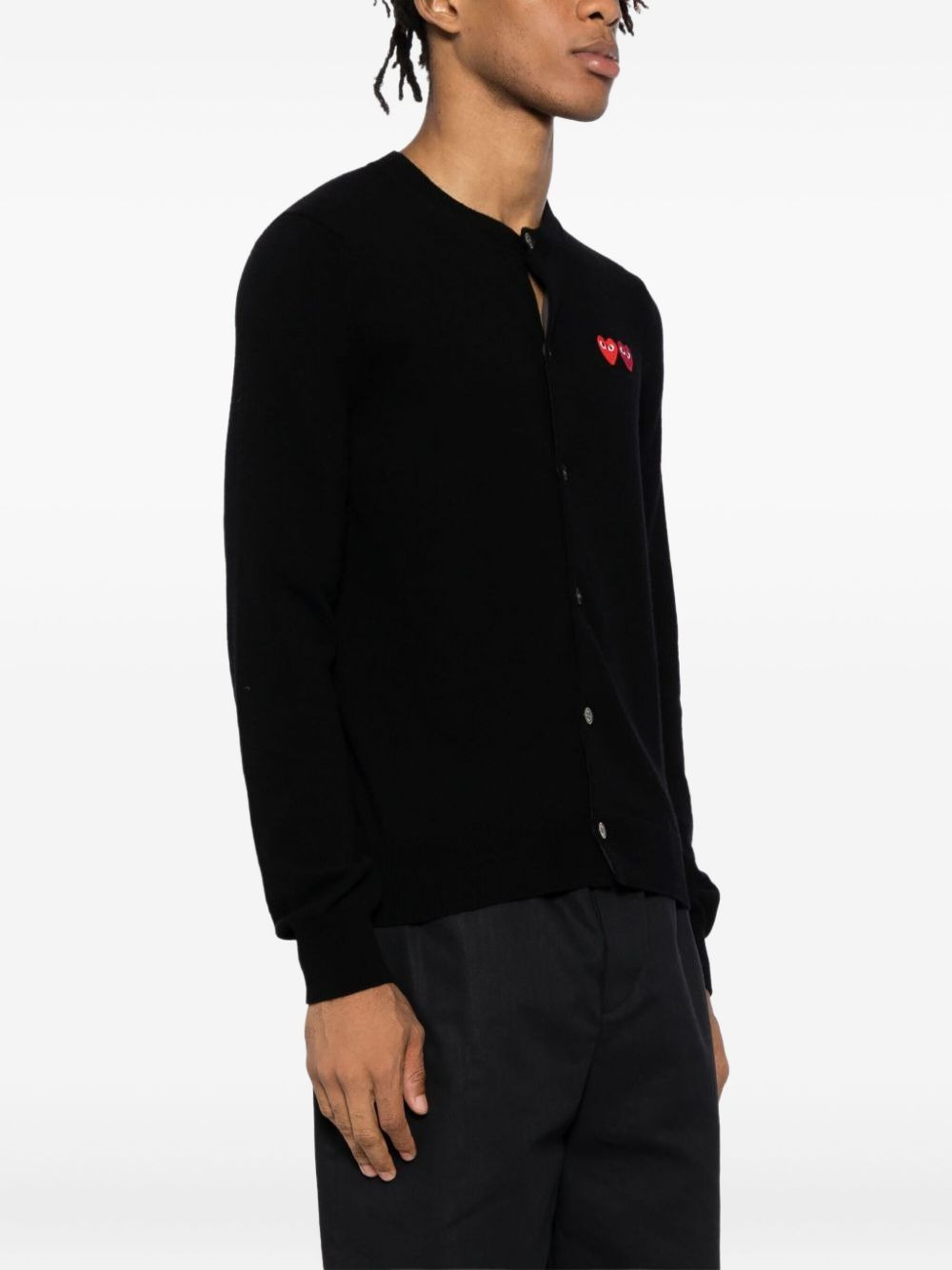 heart-logo cardigan - 3