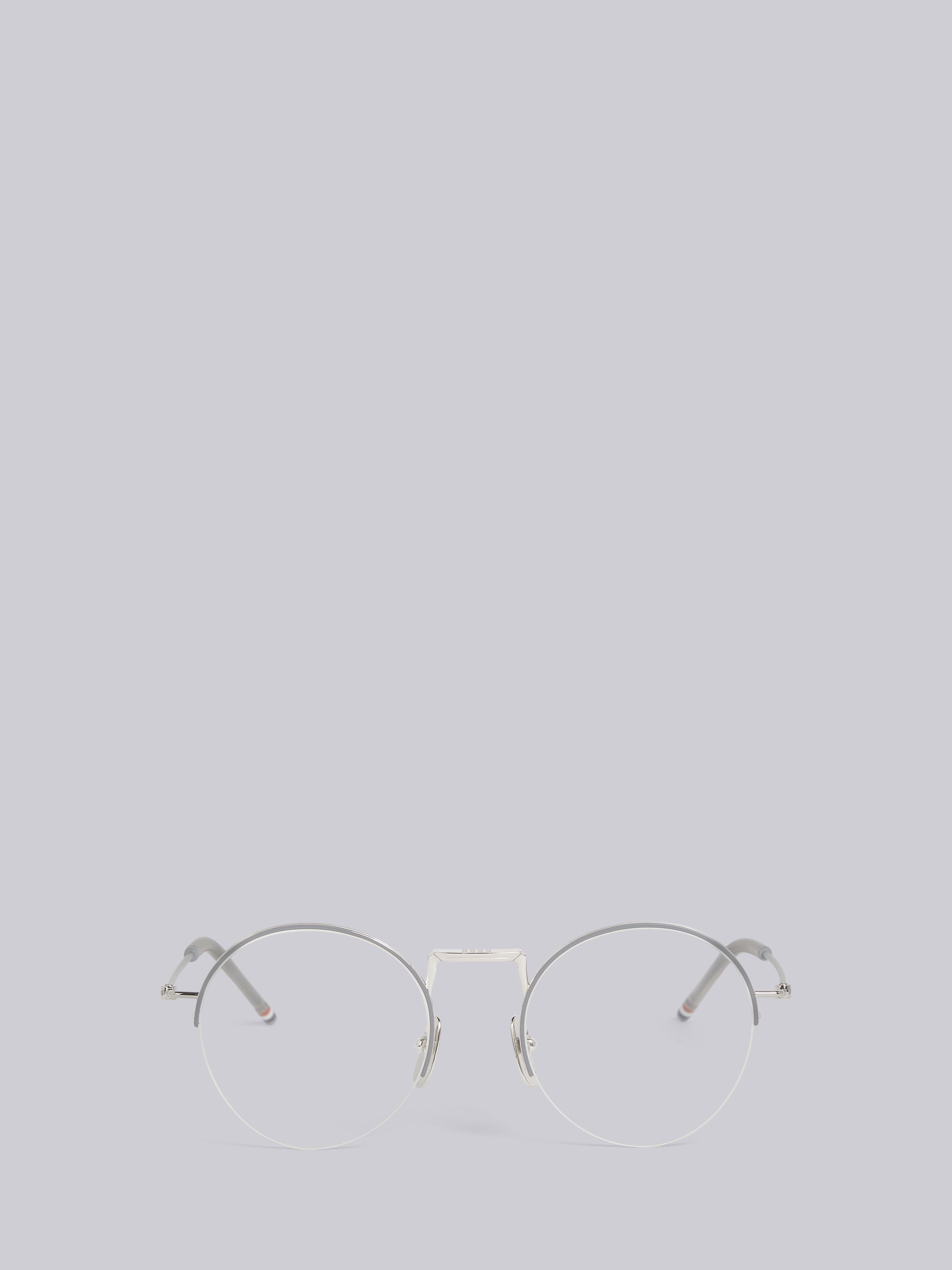 TB118 - Silver Hingeless Round Glasses - 1