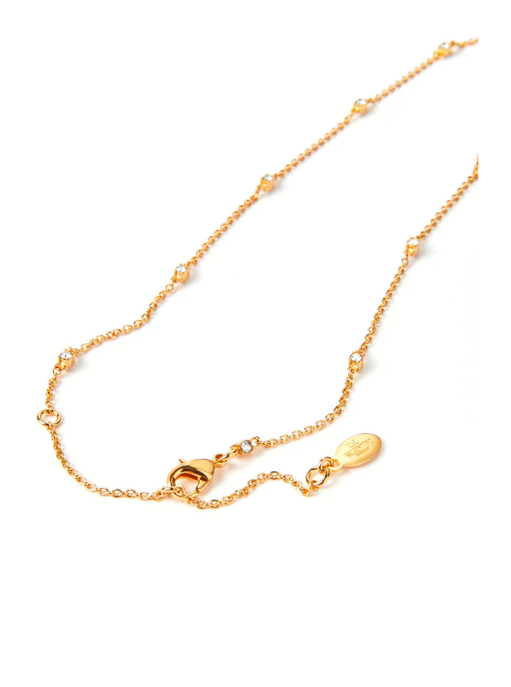 Valentino Garavani Women Necklace | Mini Vlogo Signature | Metallo/Strass - 2