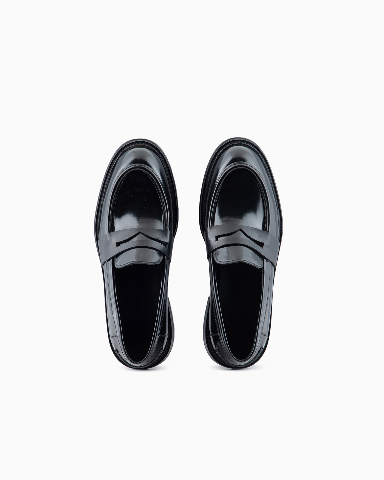 Brushed leather loafers - 3