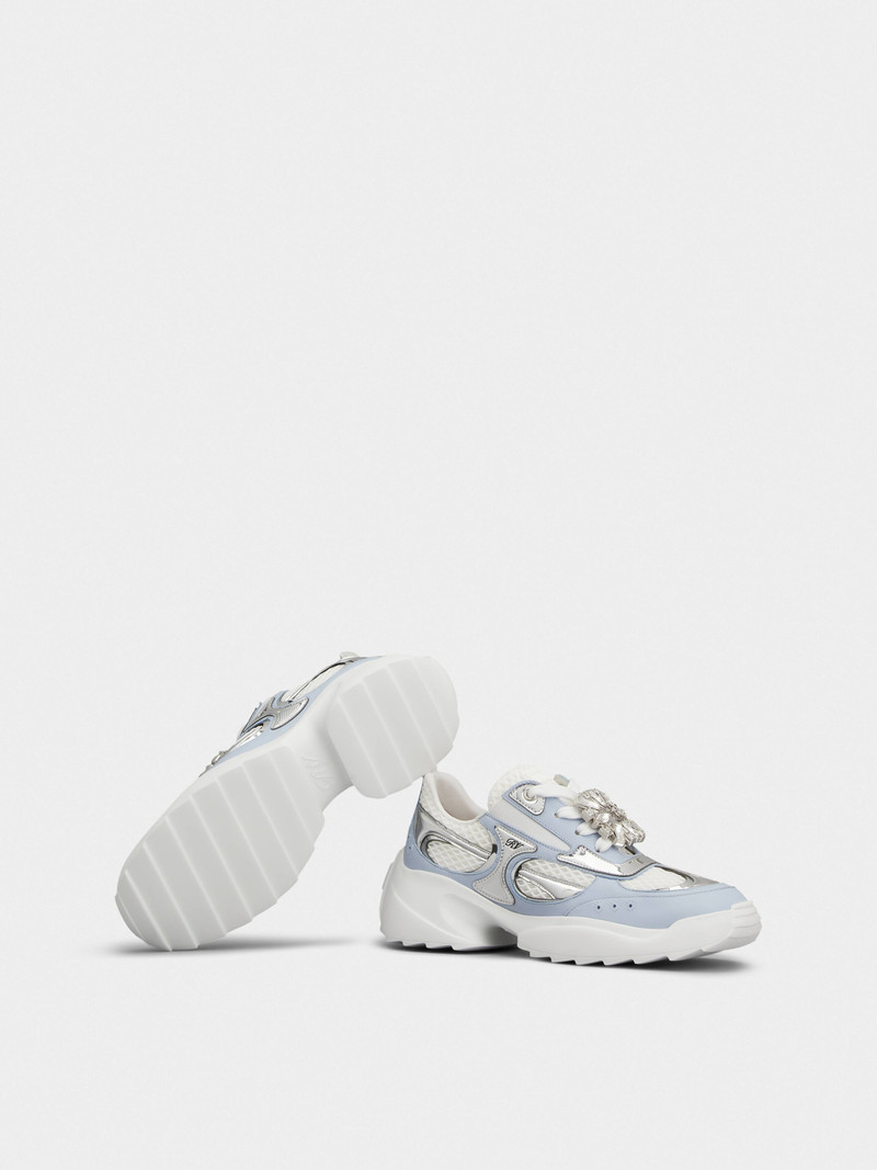 Viv' on the Run Sneakers in leather and fabric 6