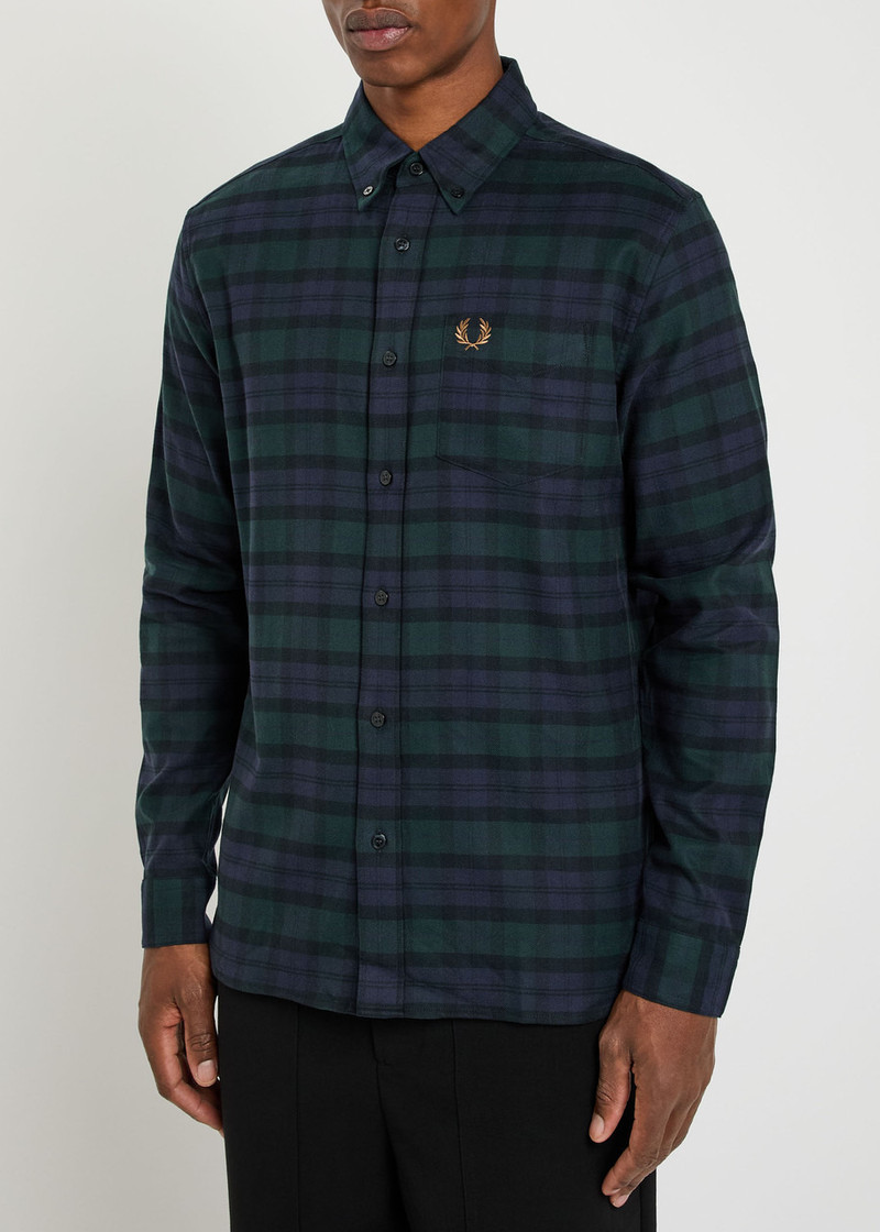 Fred Perry Fred Perry Blackwatch Tartan Flannel Shirt outlook