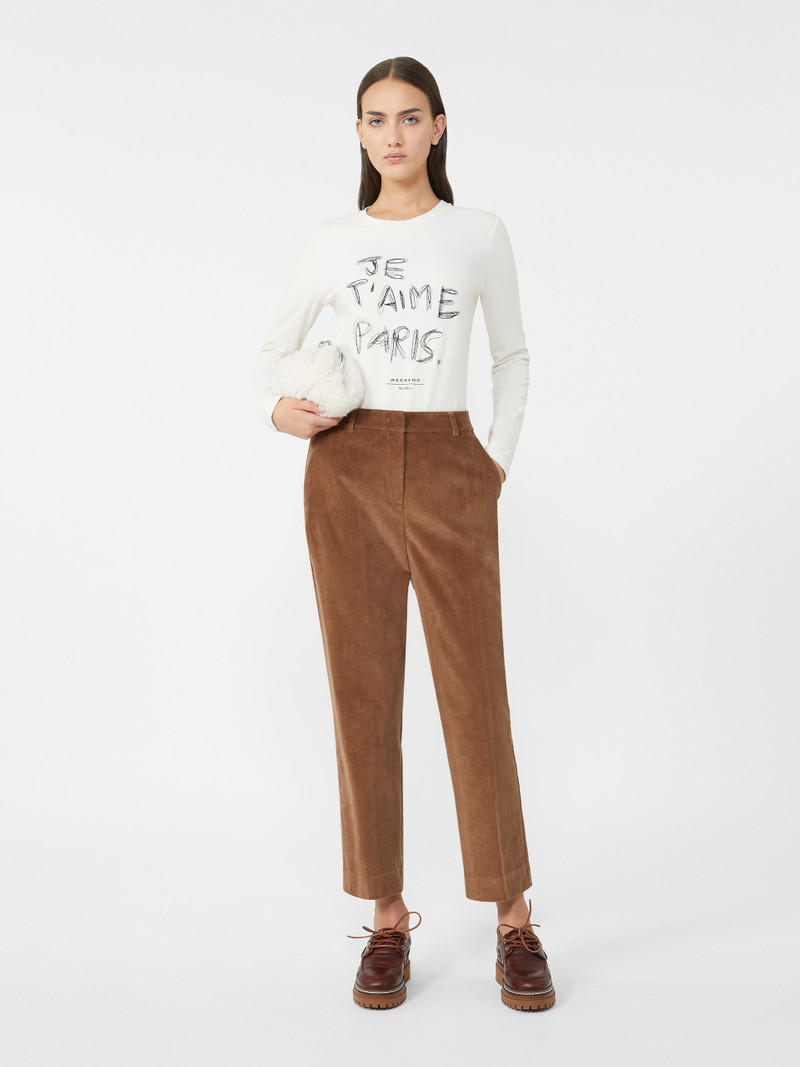 WEEKEND Max Mara RENOIR Fitted stretch jersey T-shirt outlook