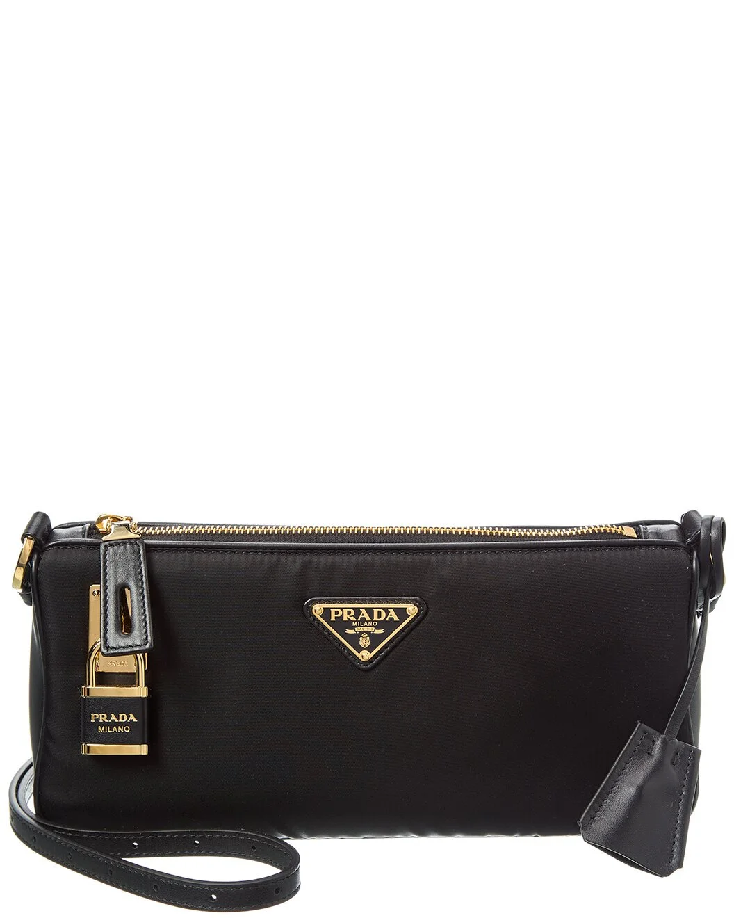 Prada Small Re-Nylon & Leather Shoulder Bag - 1