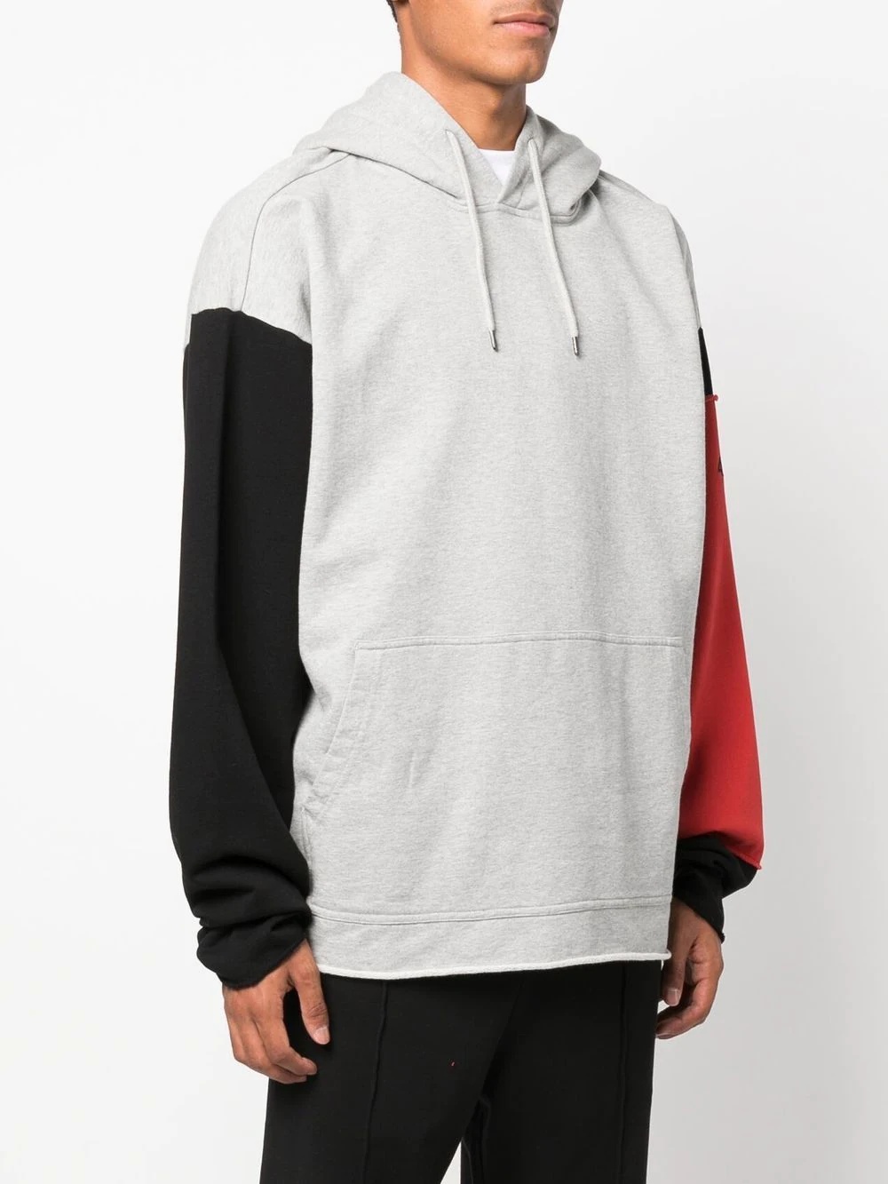 drawstring colour-block hoodie - 3