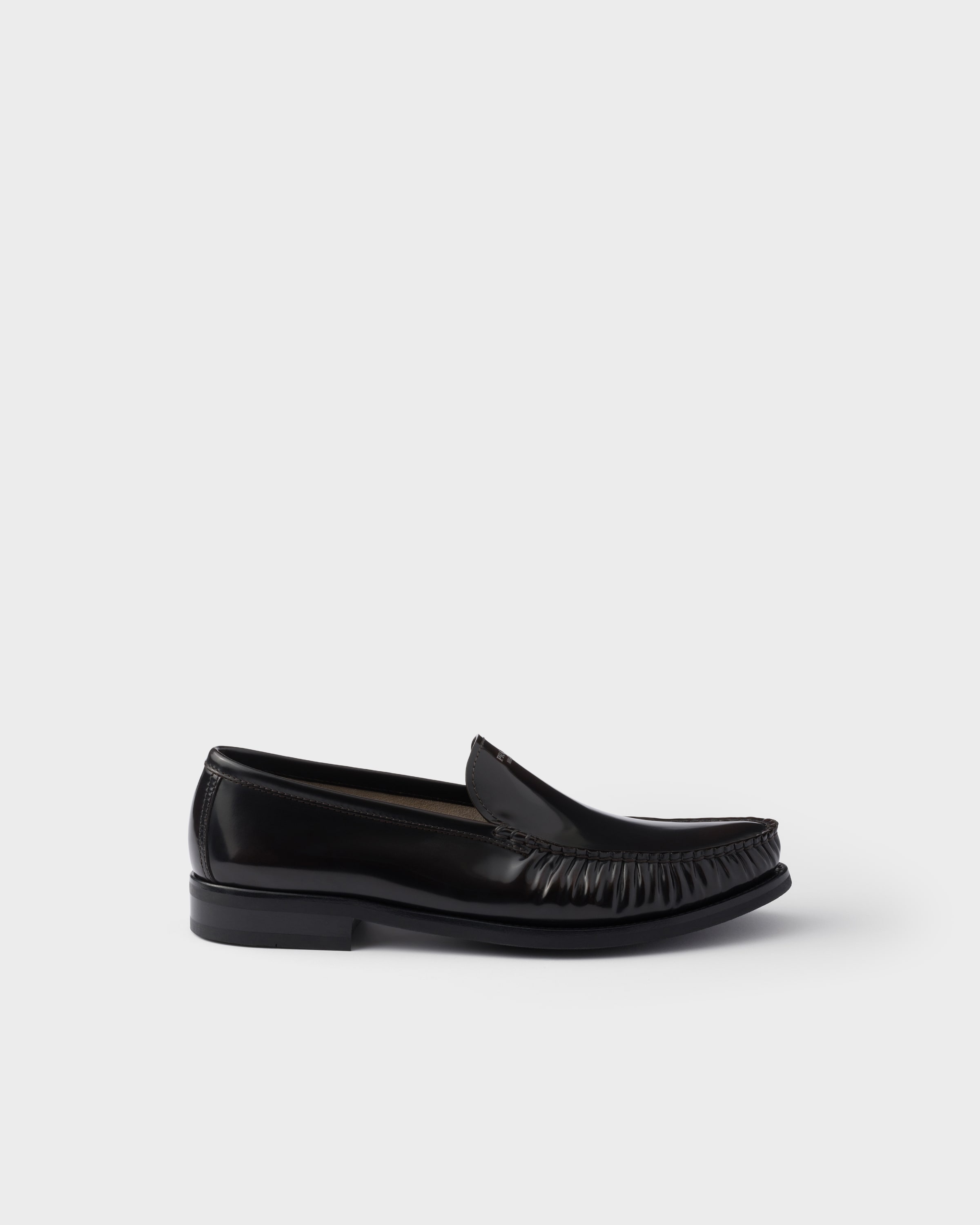Brushed leather loafers - 2