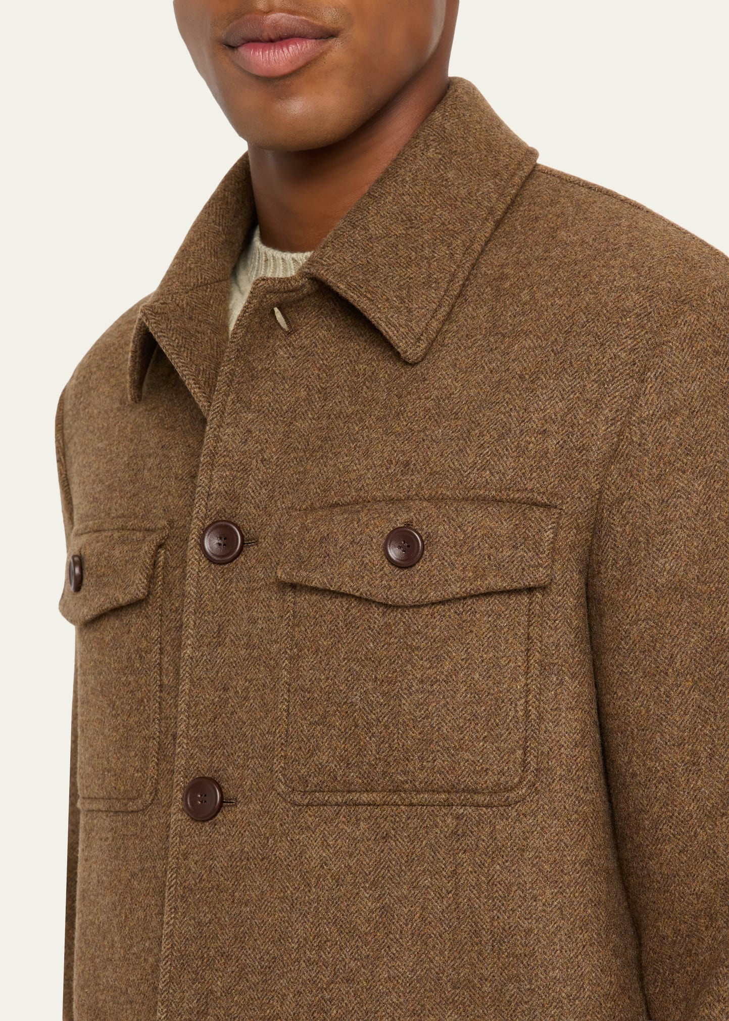 Men's Devis Caban Wish® Wool and Cashmere Jacket - 5