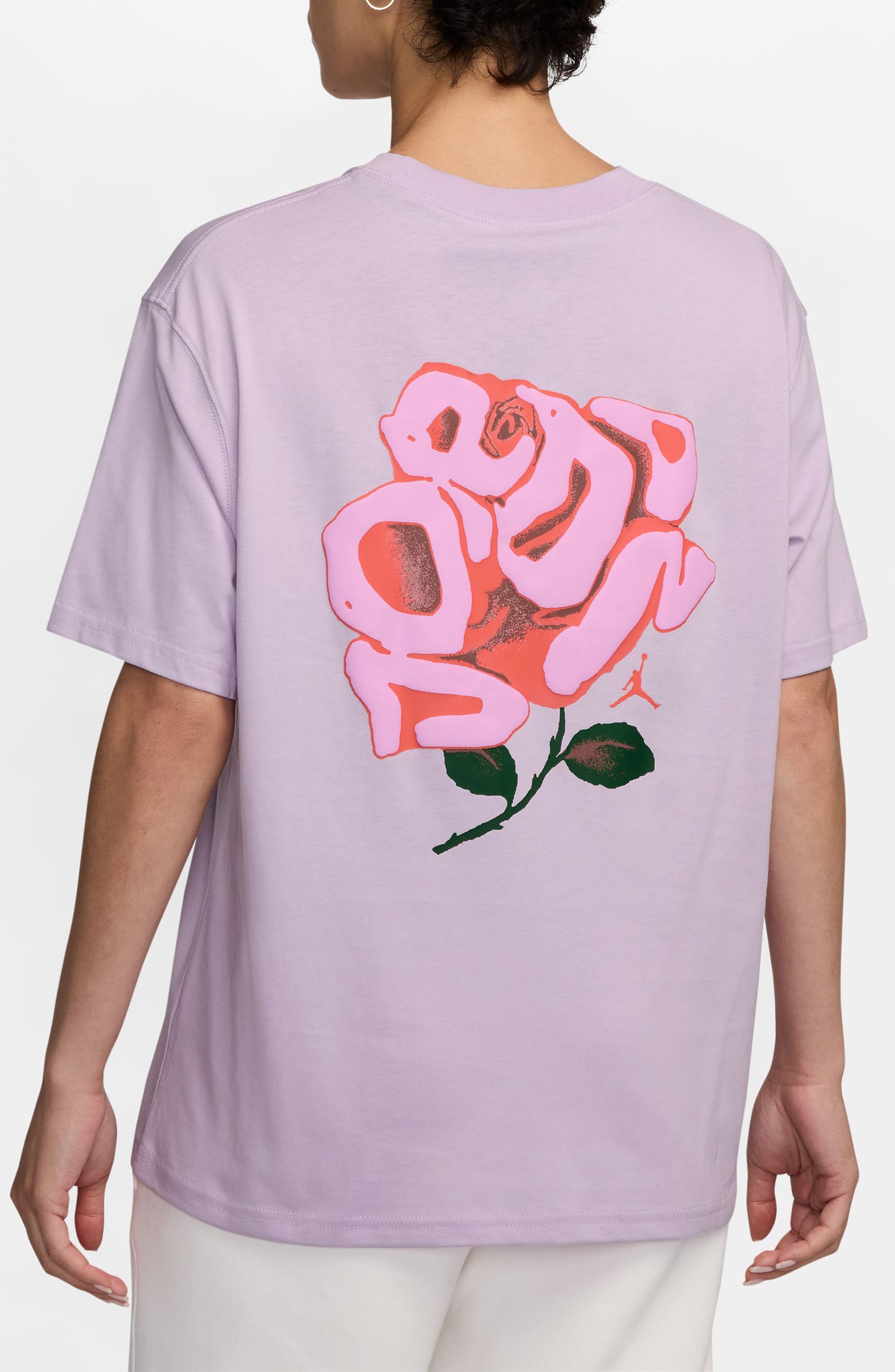 Jordan Girlfriend Floral Graphic T-Shirt in Doll at Nordstrom - 2