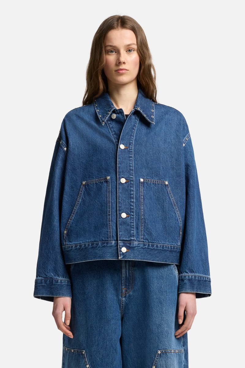 MANKIND Cropped Carpenter Jacket in Le Blue 3