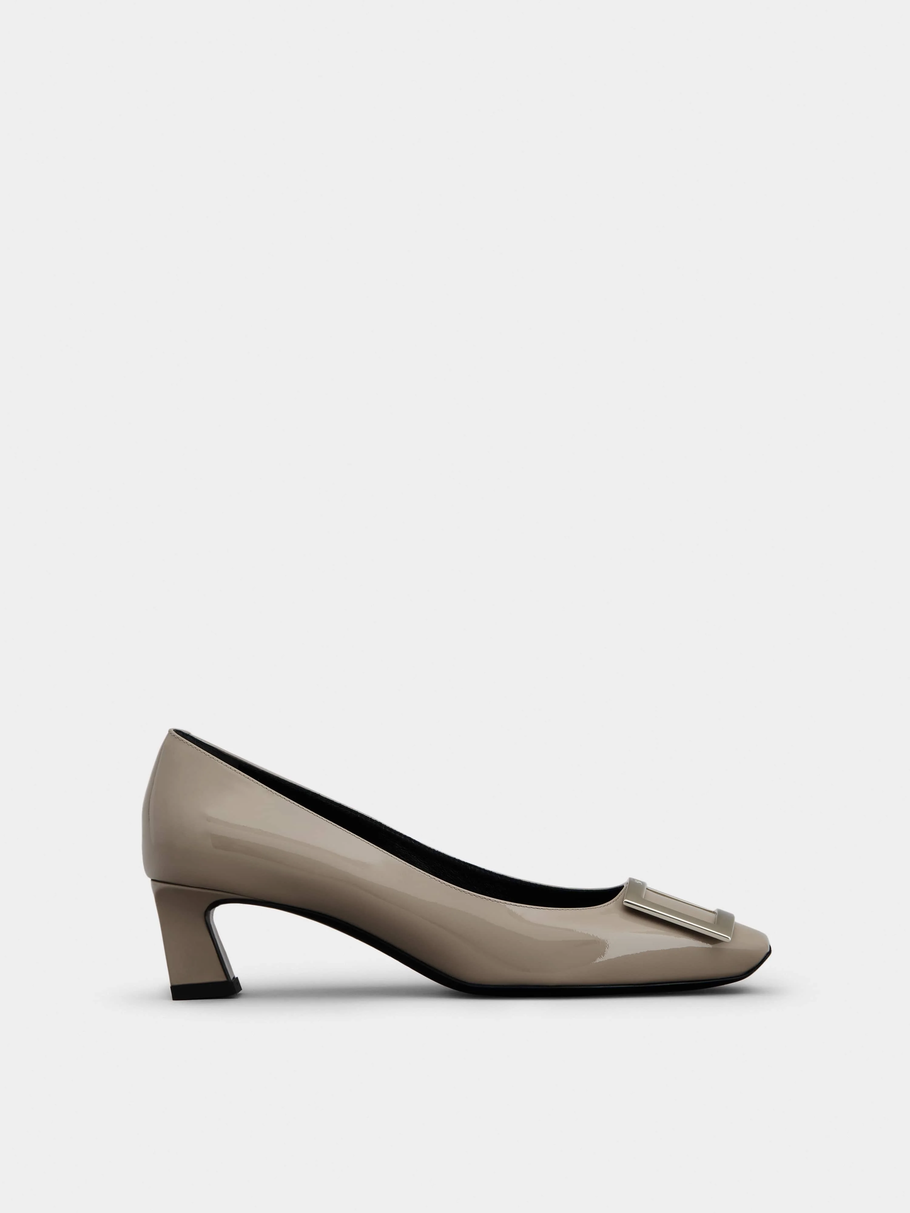 Trompette Metal Buckle Pumps in Patent Leather - 1