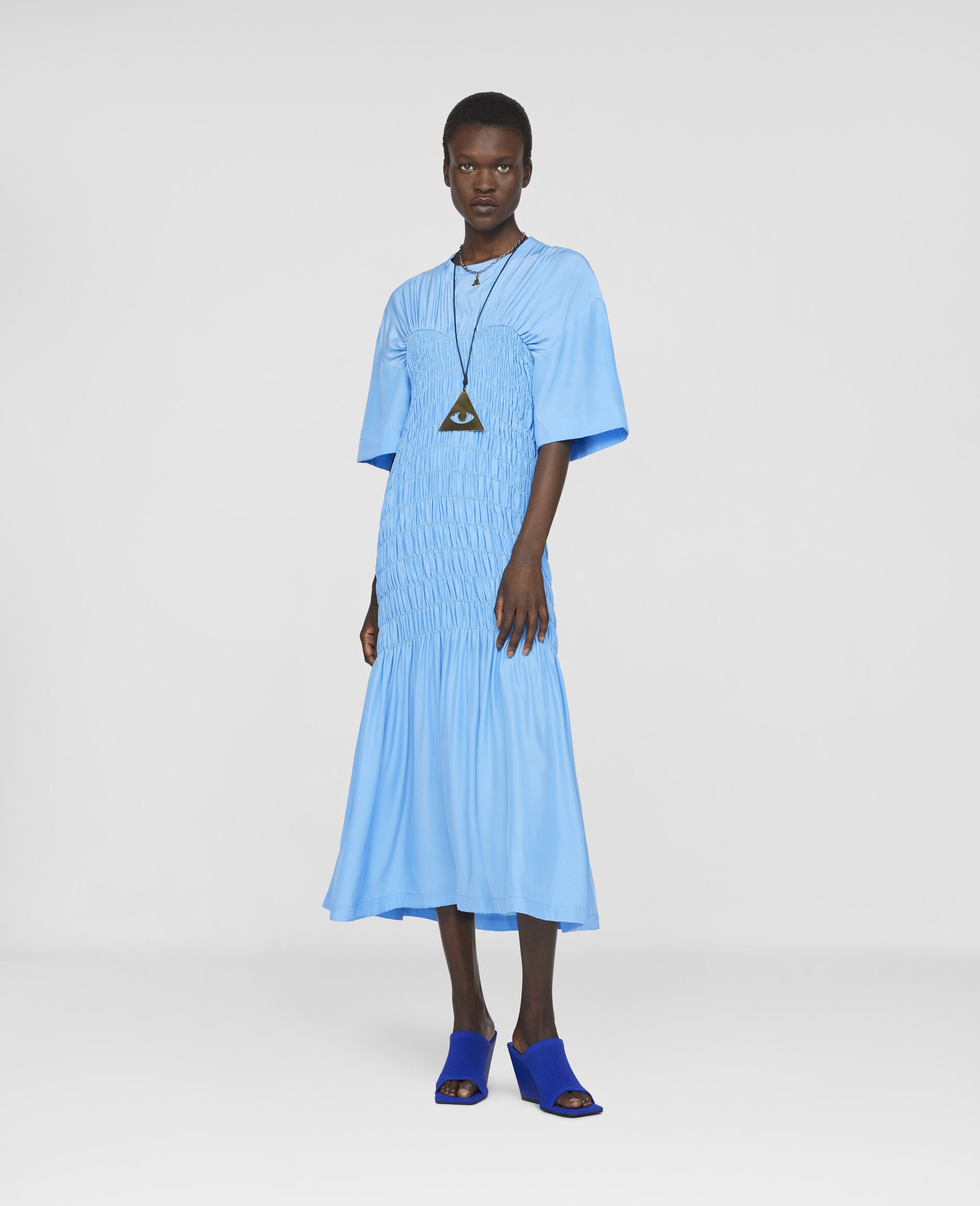Silk Midi Dress - 2