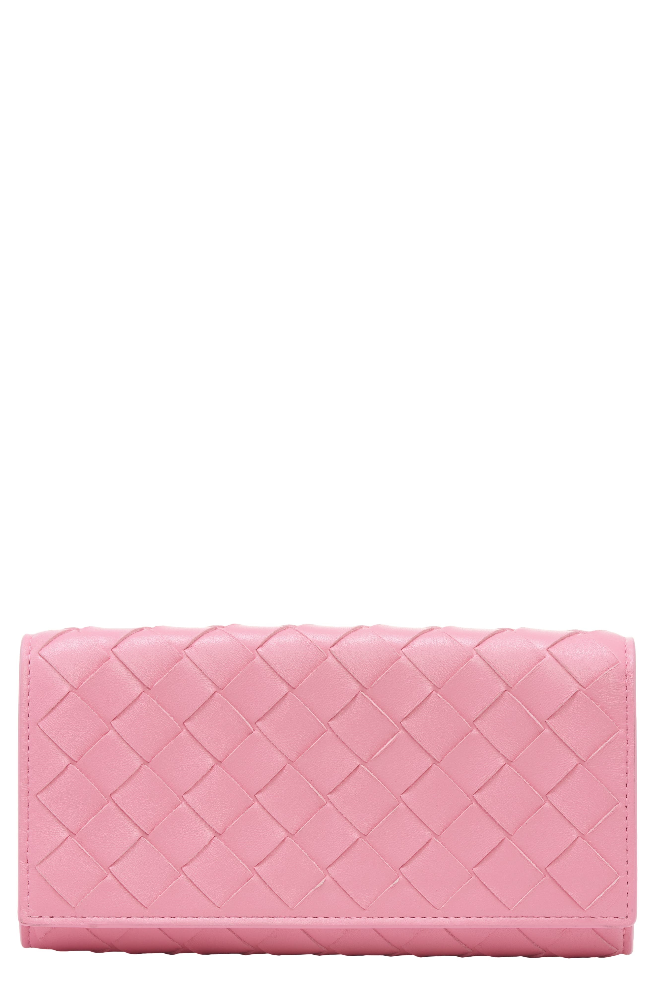 Bottega Veneta Large Intrecciato Flap Wallet in Ribbon/Gold at Nordstrom - 1