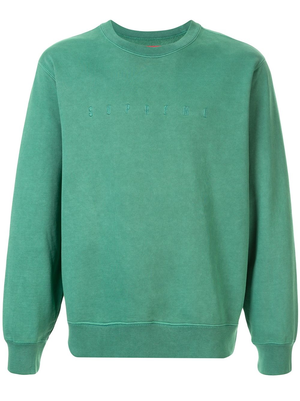 overdyed crew neck sweatshirt  - 1