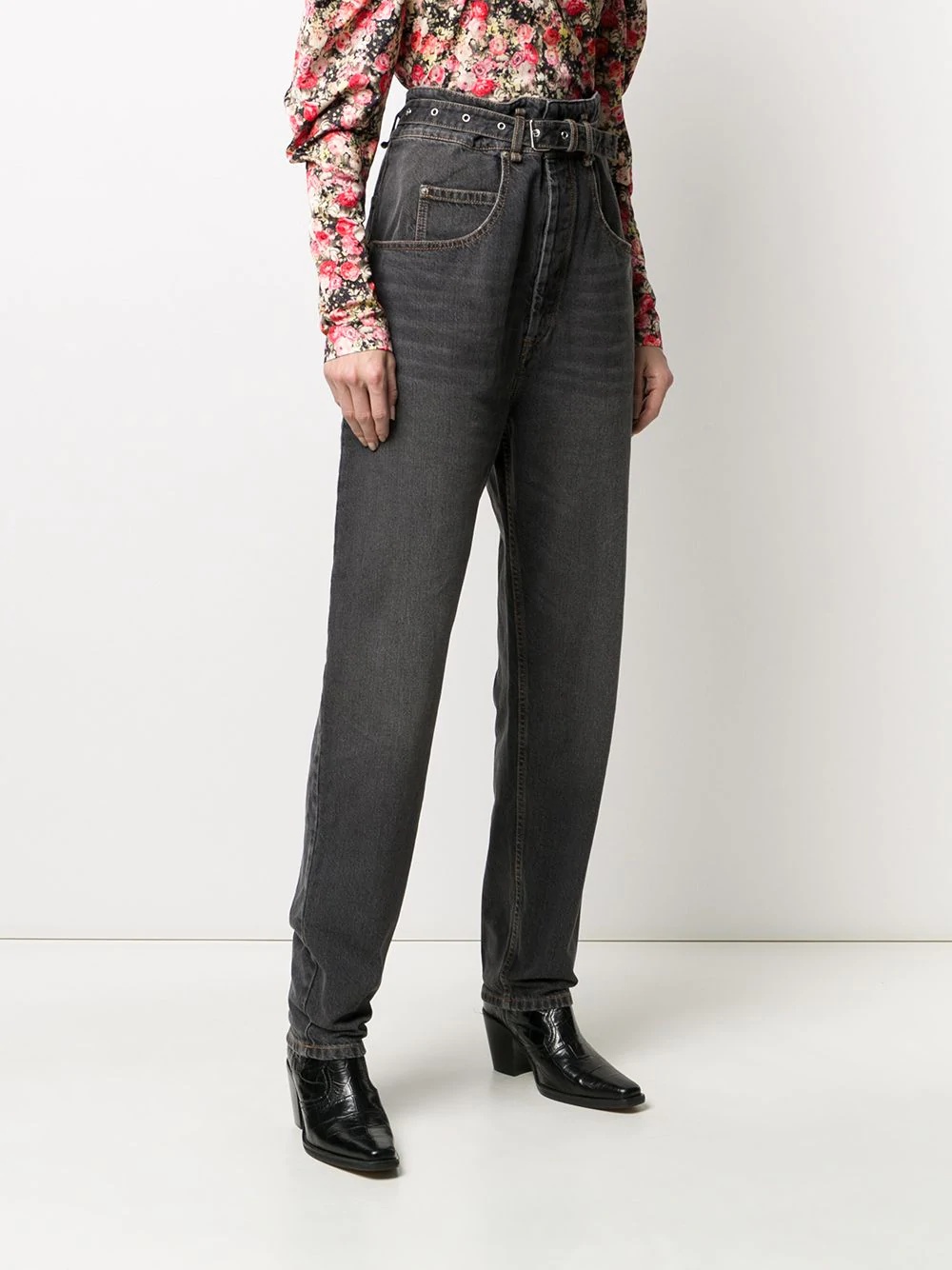 Gloria high waisted tapered jeans - 3