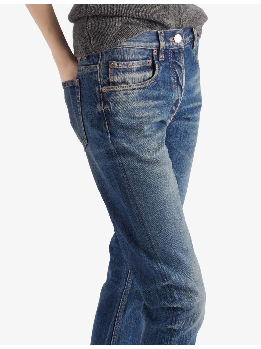 Slim-Fit Selvedge-Denim Jeans - 4
