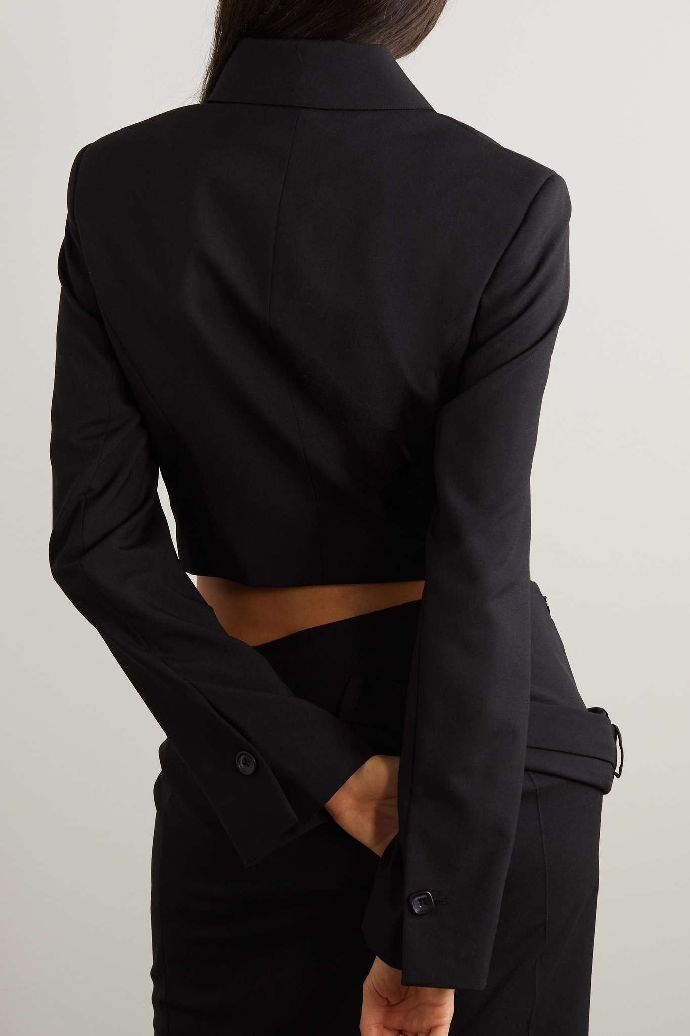 Limao cropped wool jacket - 4