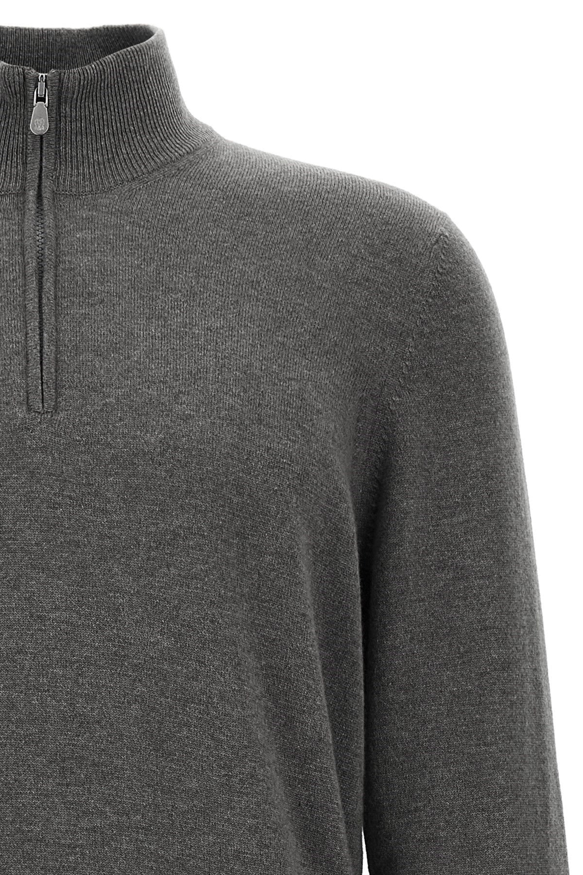 Brunello Cucinelli Men Half-Zip Sweater - 3