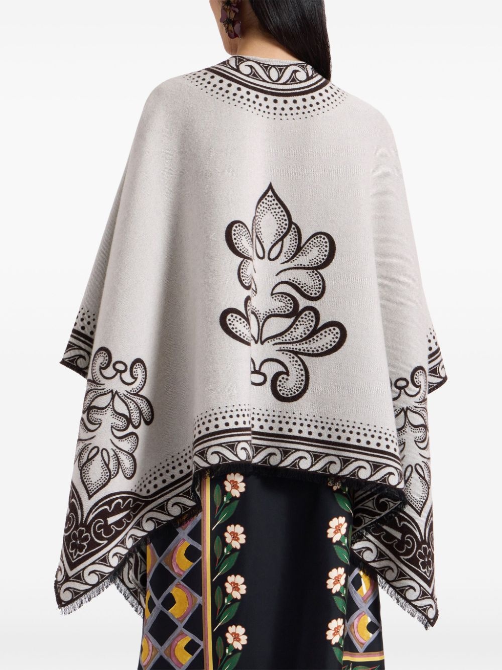 two-tone poncho - 3
