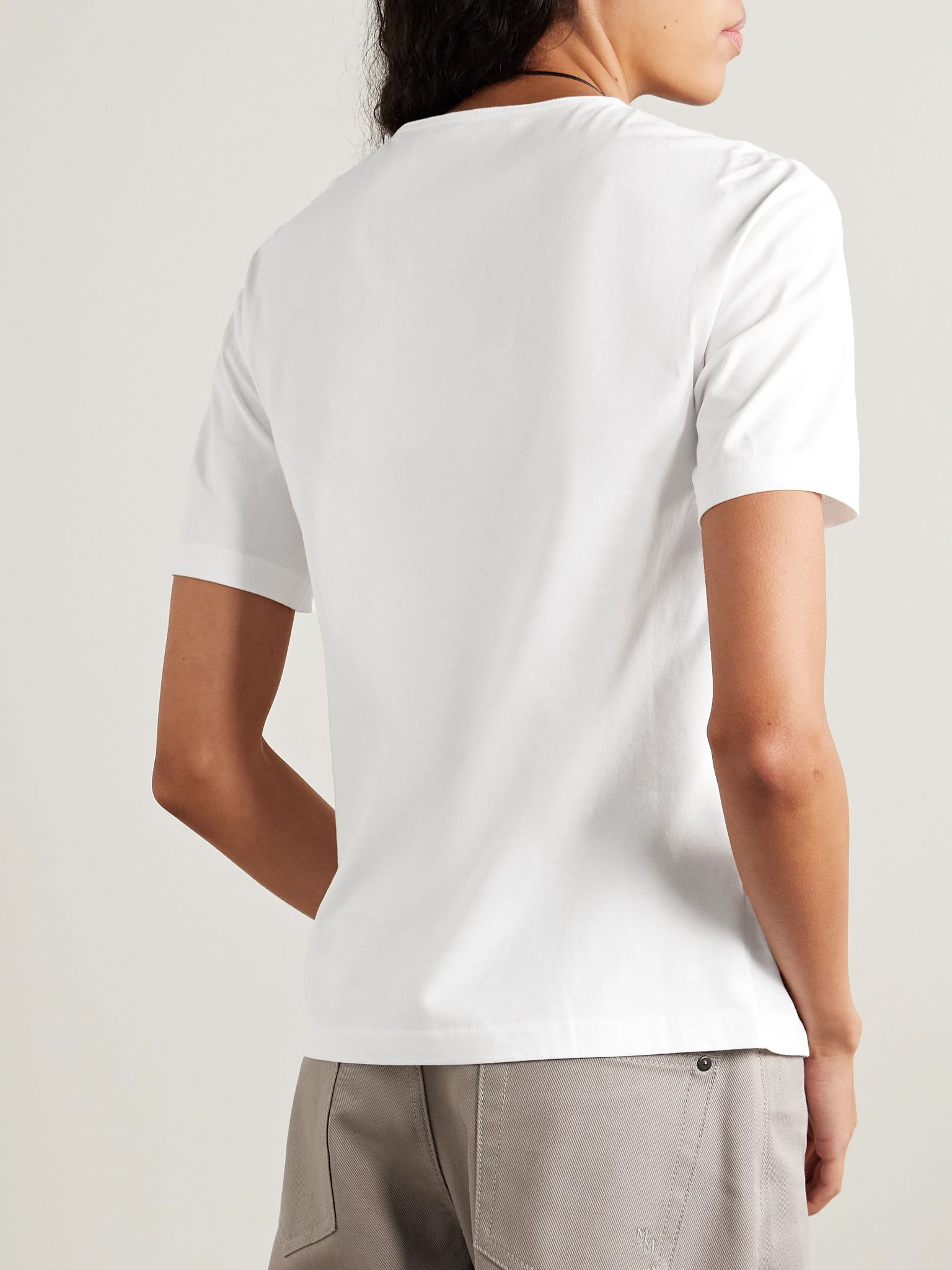 Organic cotton-jersey T-shirt White - 3