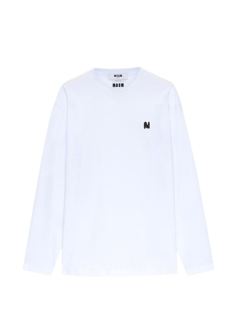 long-sleeved logo-detail T-shirt 1