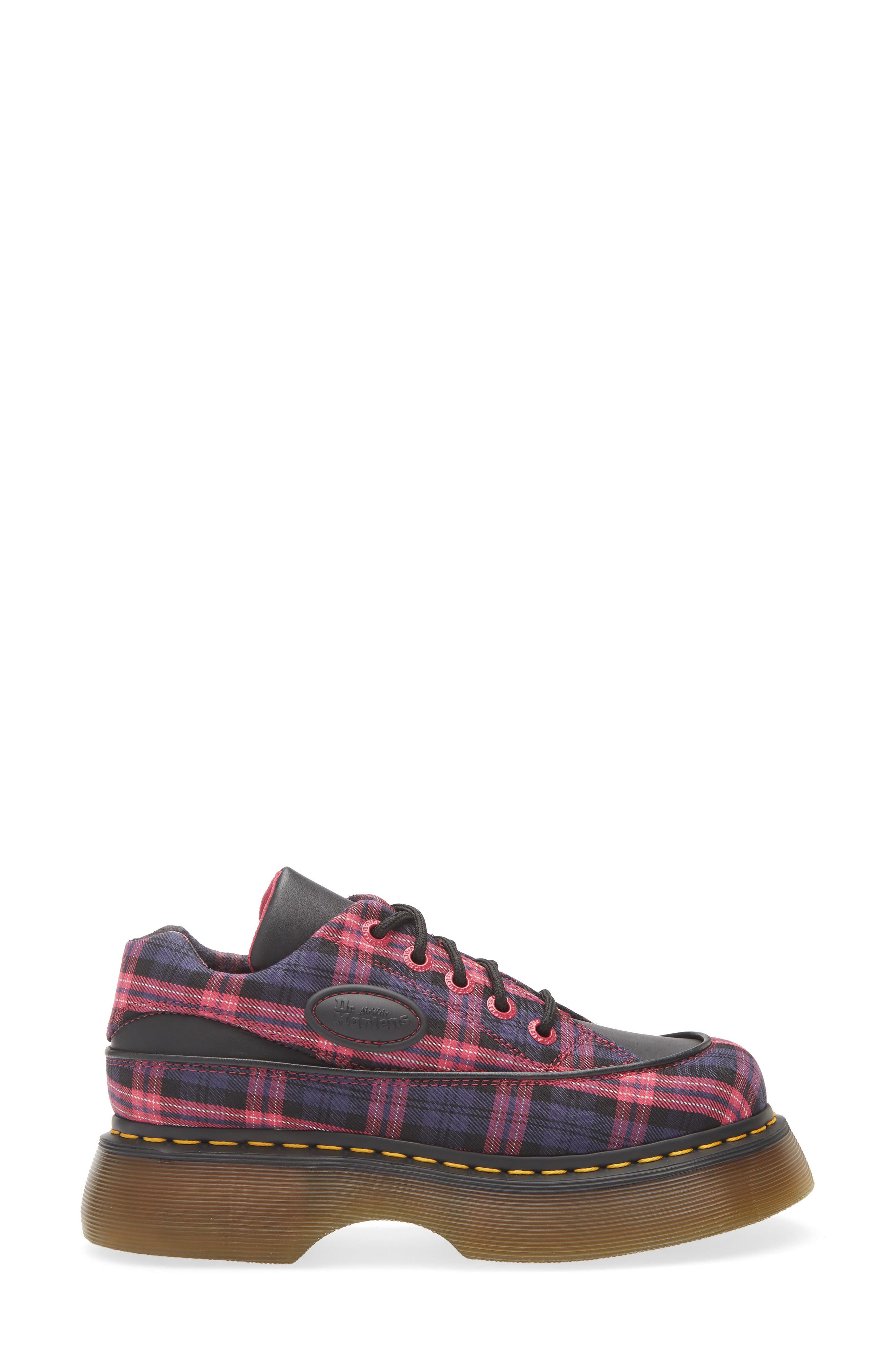 Dr. Martens Buzz 5i Mixed Media Platform Sneaker in Black+Pink at Nordstrom - 3