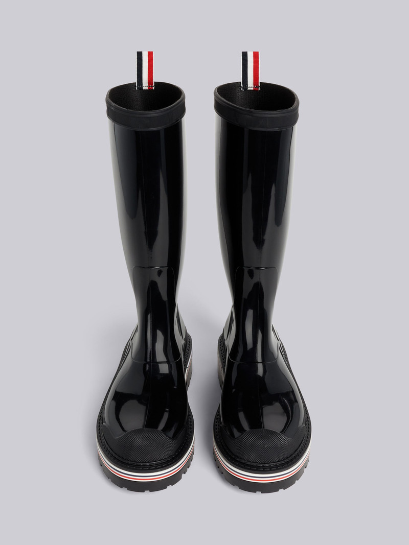 Molded Rubber Stripe Mid Calf Rain Boot 4