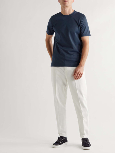 Canali Slim-Fit Mercerised Cotton-Piqué T-Shirt outlook