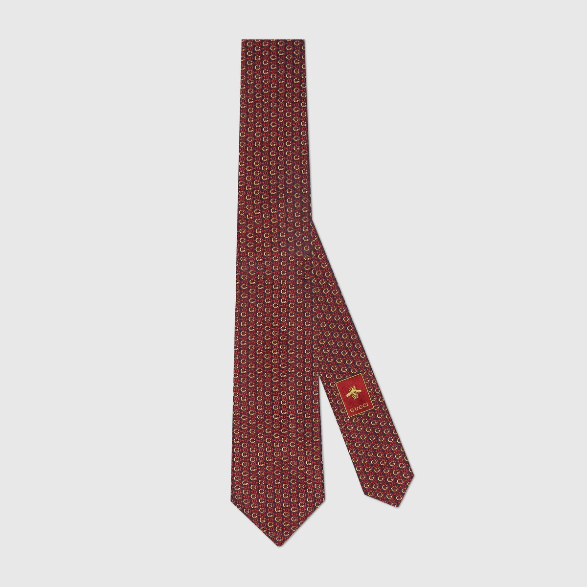 Interlocking G Horsebit silk tie - 1