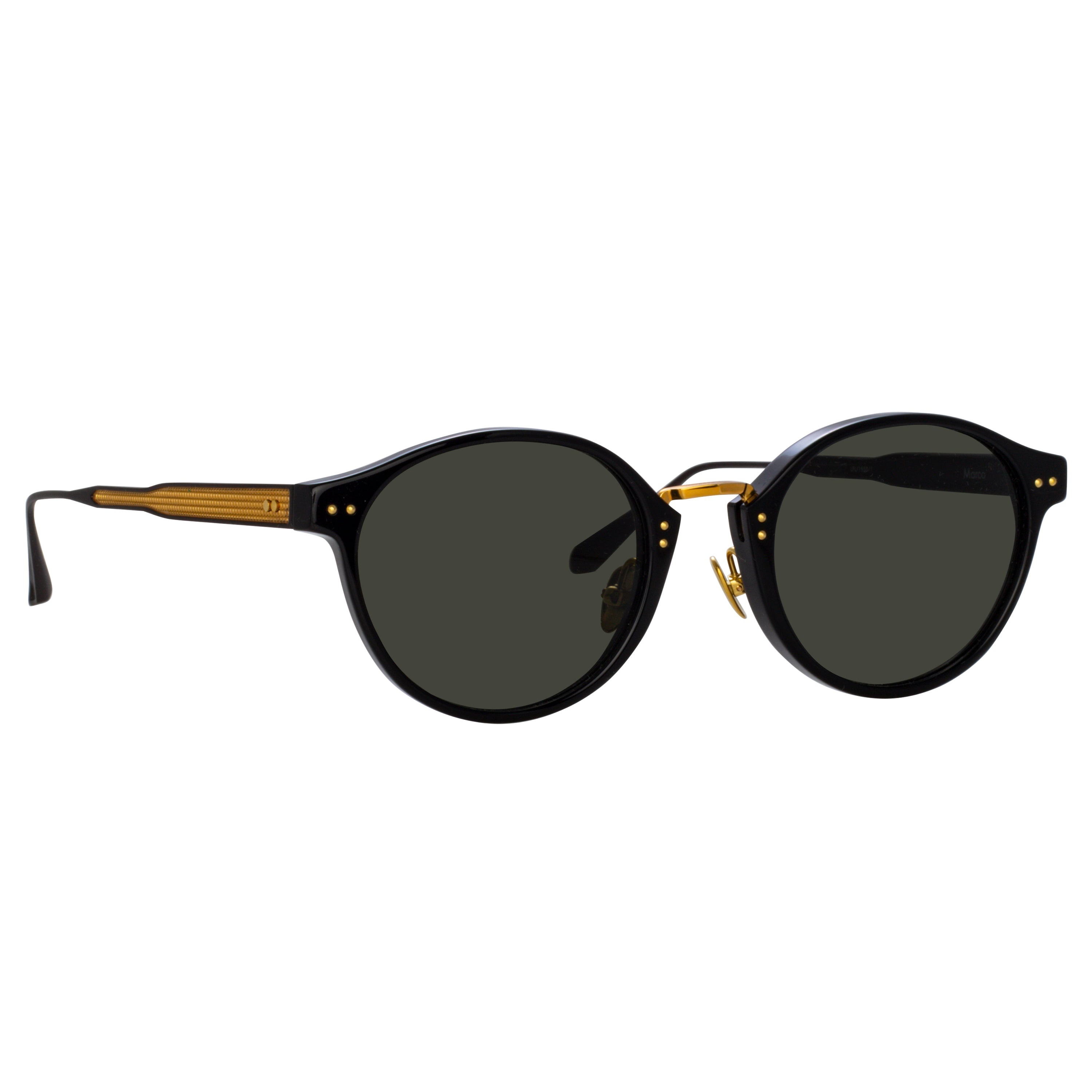 Marco Oval Sunglasses in Black - 2