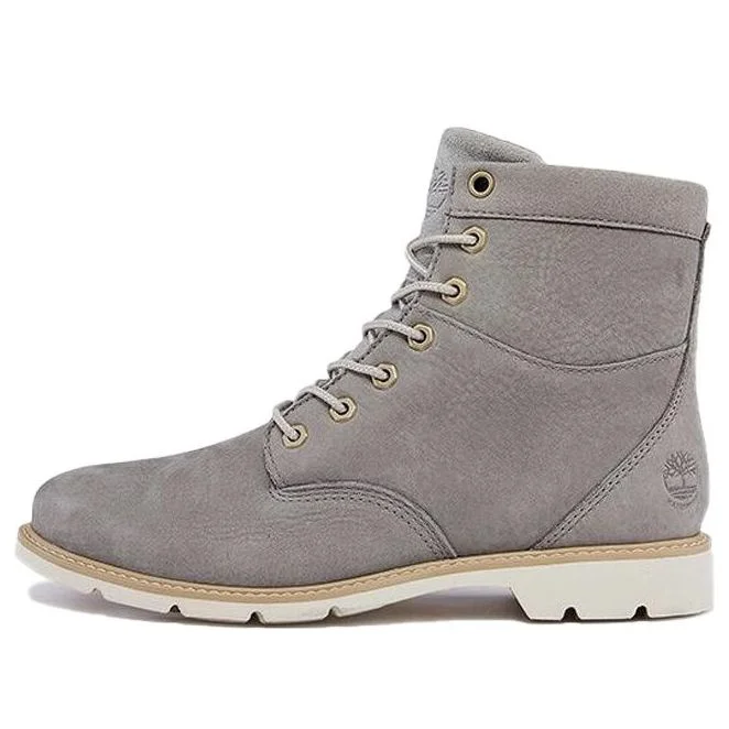 (WMNS) Timberland Campton 6 Inch Waterproof Wide-Fit Boots 'Grey Nubuck' A2D75W - 1