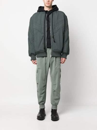 Y-3 quilted bomber jacket outlook