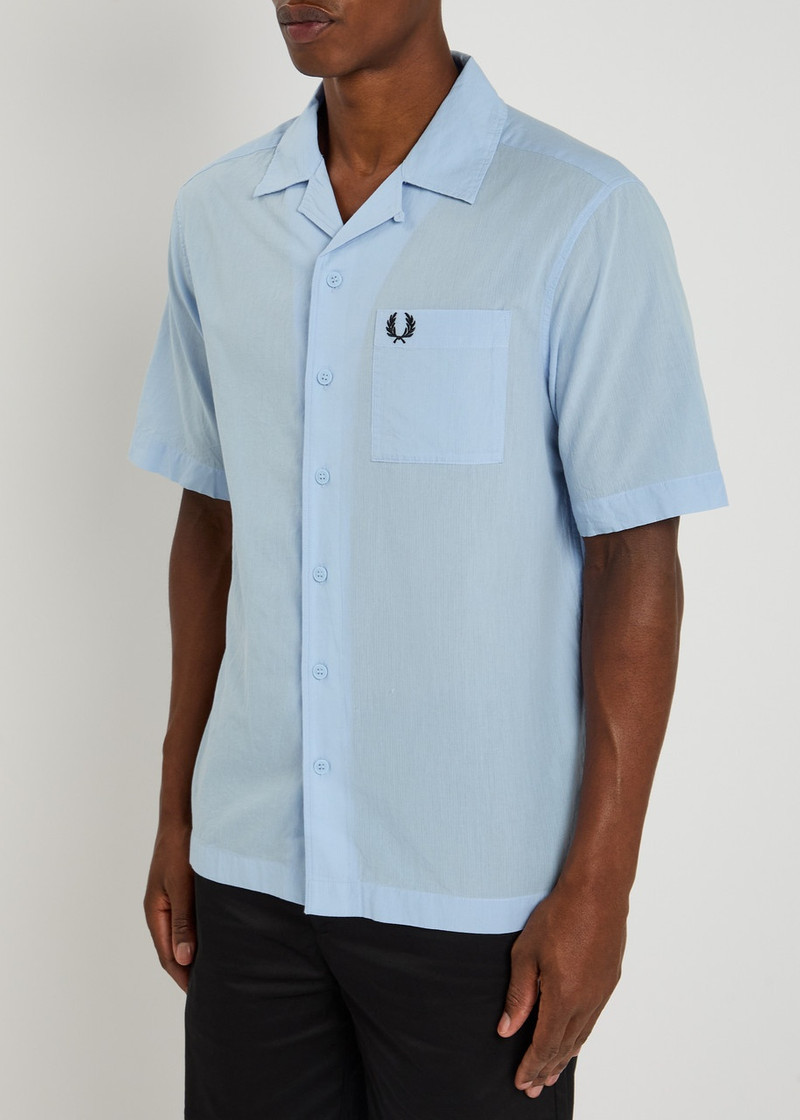 Fred Perry Fred Perry Logo-embroidered Cotton Shirt outlook