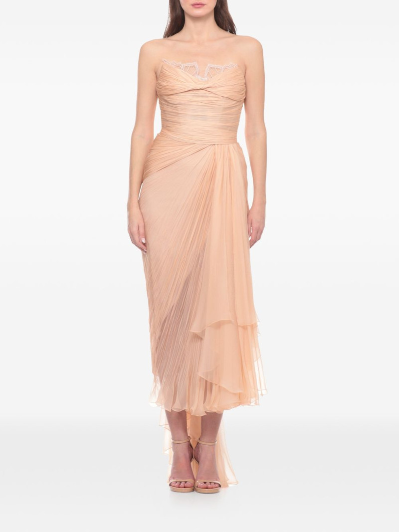 MARIA LUCIA HOHAN Jolie lace-trimmed pleated dress outlook
