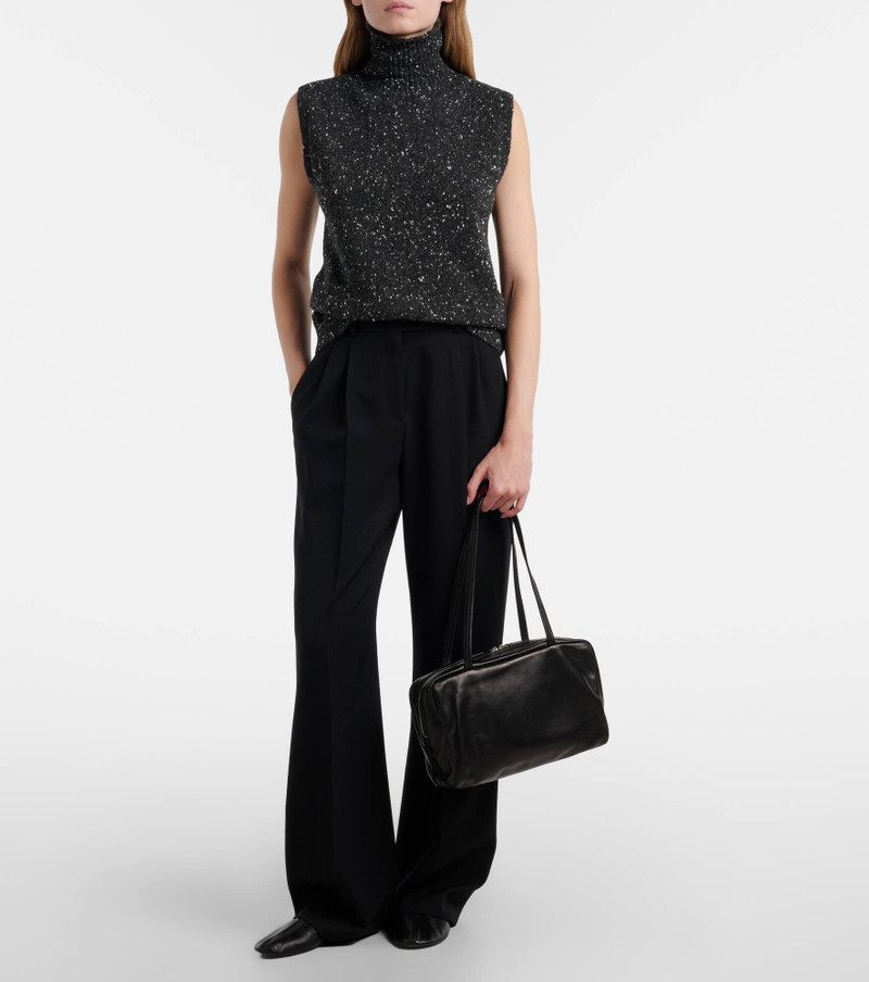 The Row Astra leather shoulder bag outlook