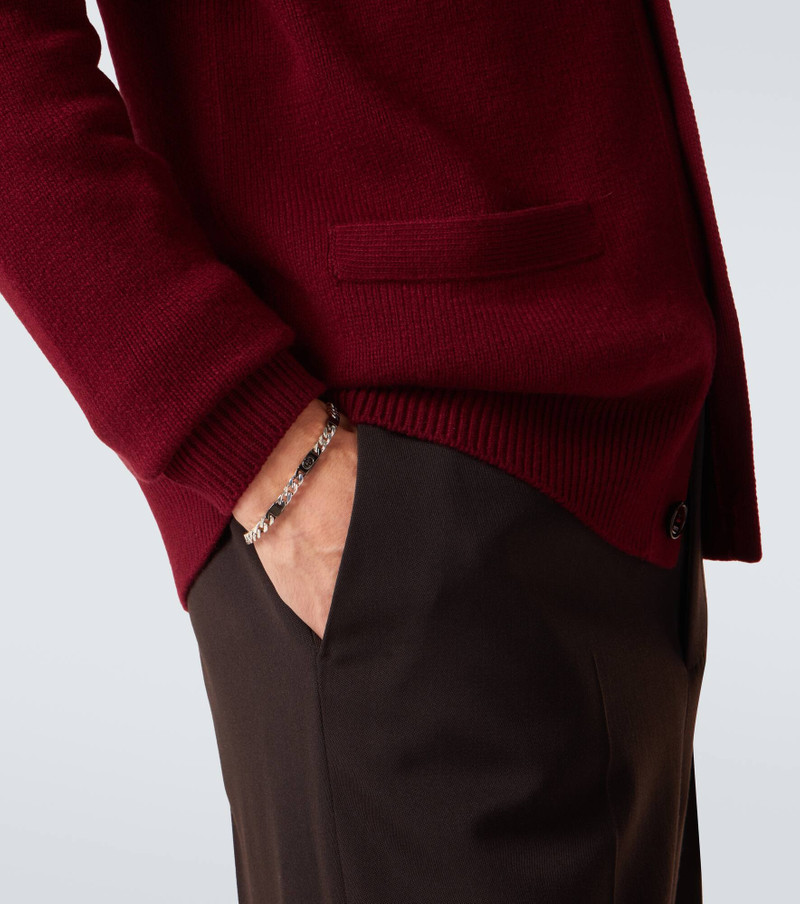 GUCCI Gucci Interlocking sterling silver chain bracelet outlook