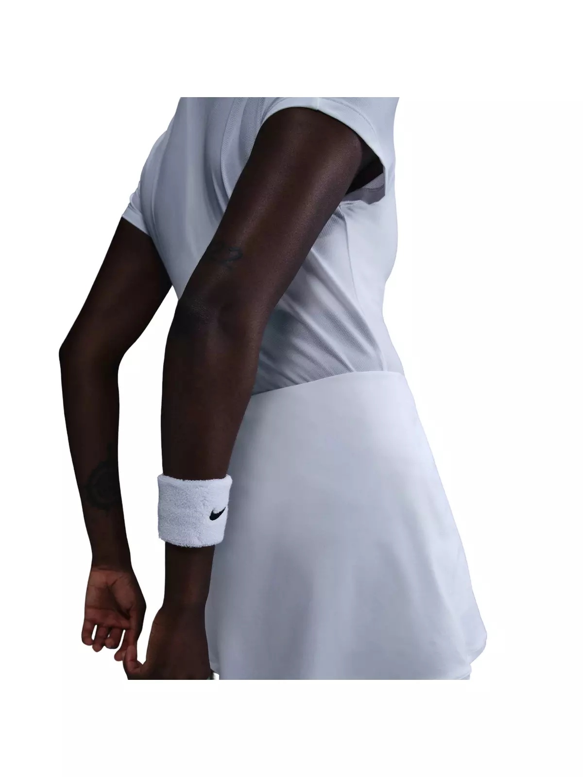 Women's Dri-FIT Victory Mid-Rise Straight Tennis Skirt -White - 2
