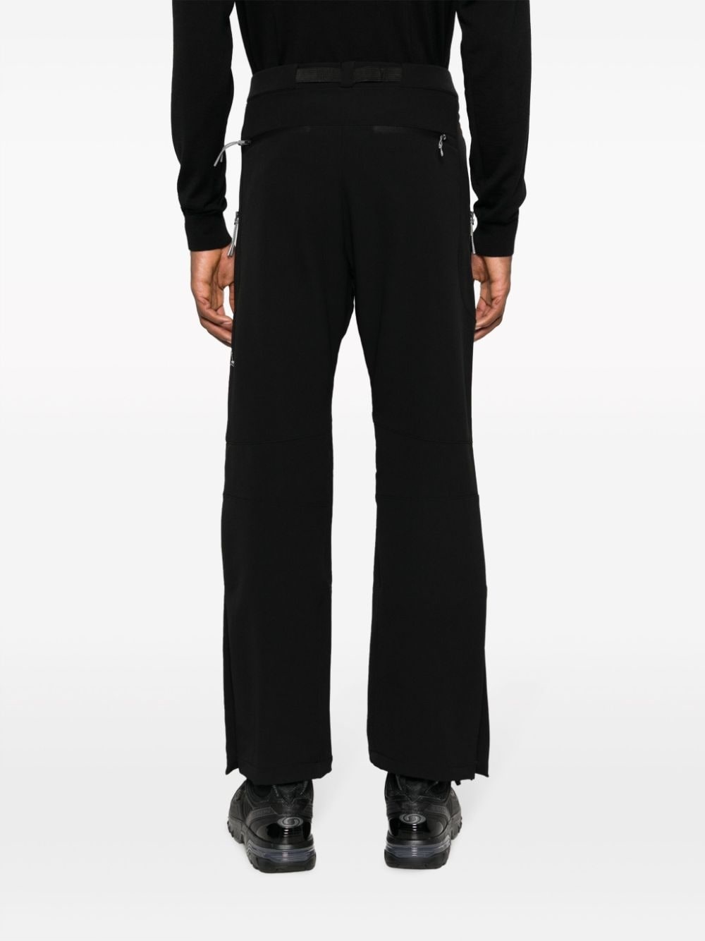 belted straight-leg trousers - 3