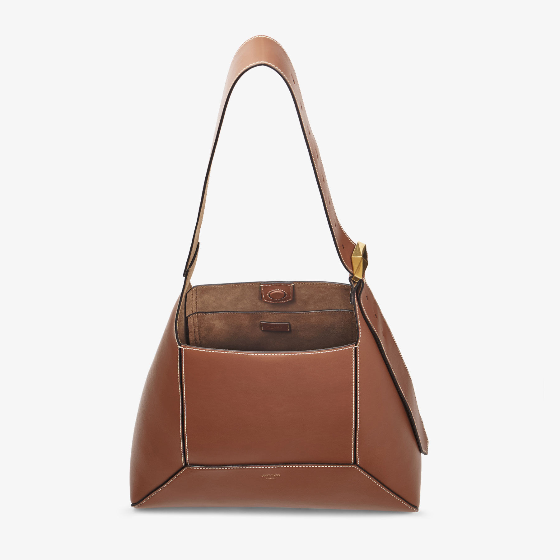 Diamond Hobo/M
Tan Leather Shoulder Bag - 4