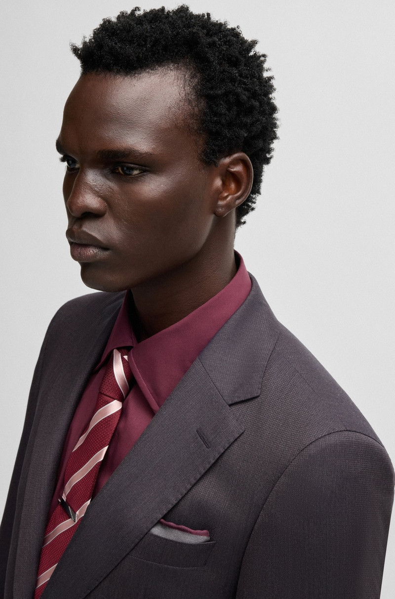 SLIM-FIT SUIT IN WOOL AND SILK 4