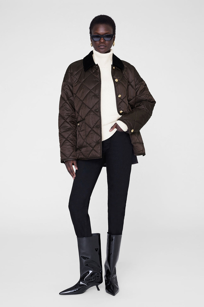 ANINE BING Luca Padded Jacket - Deep Brown outlook