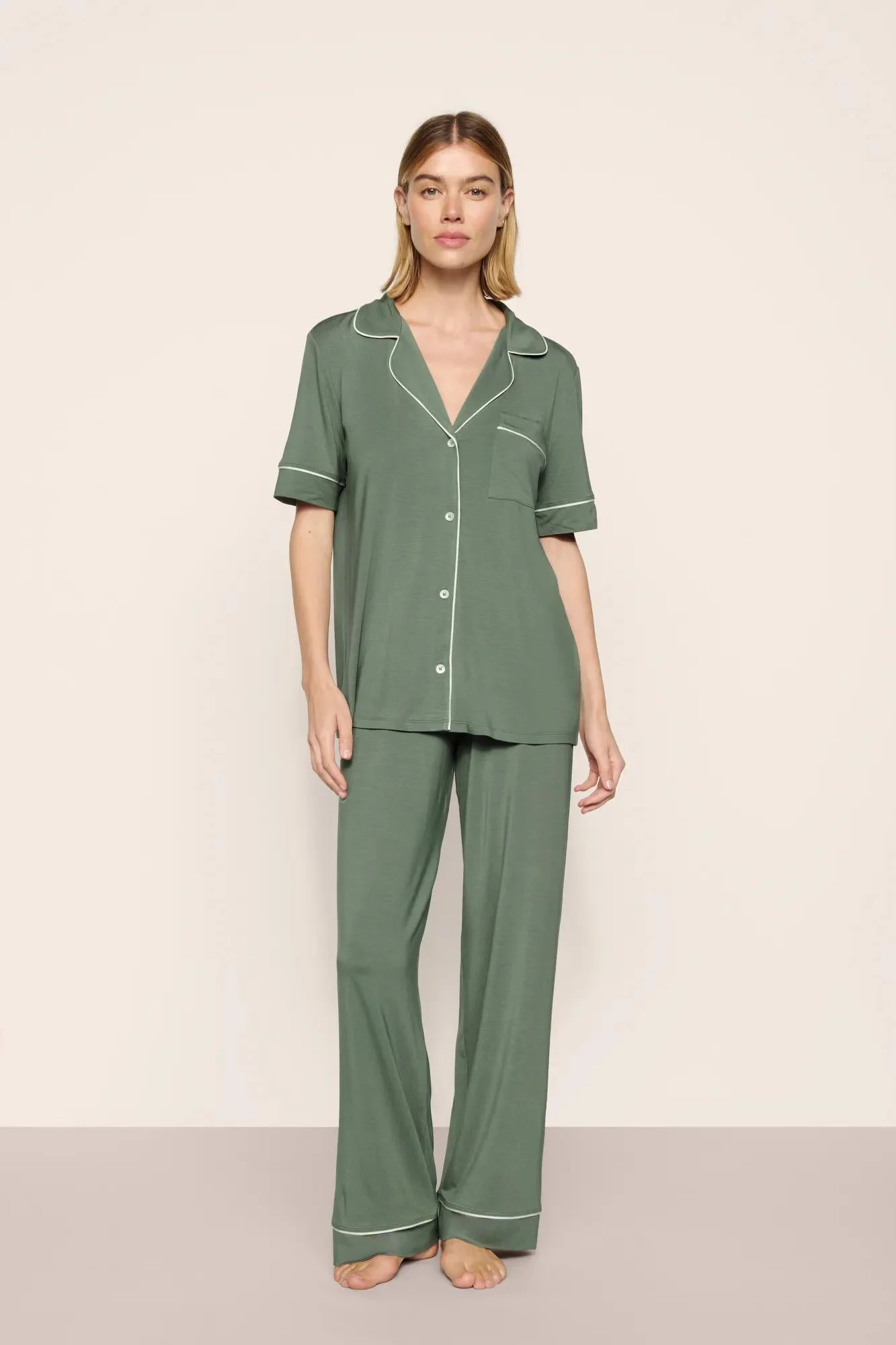 Gisele TENCEL™ Modal Short Sleeve & Pant PJ Set - 1