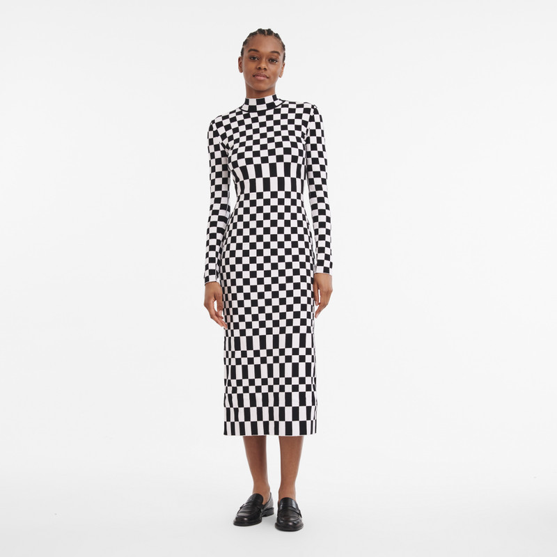 Longchamp Fall-Winter 2023 Collection Dress Black/White - OTHER outlook