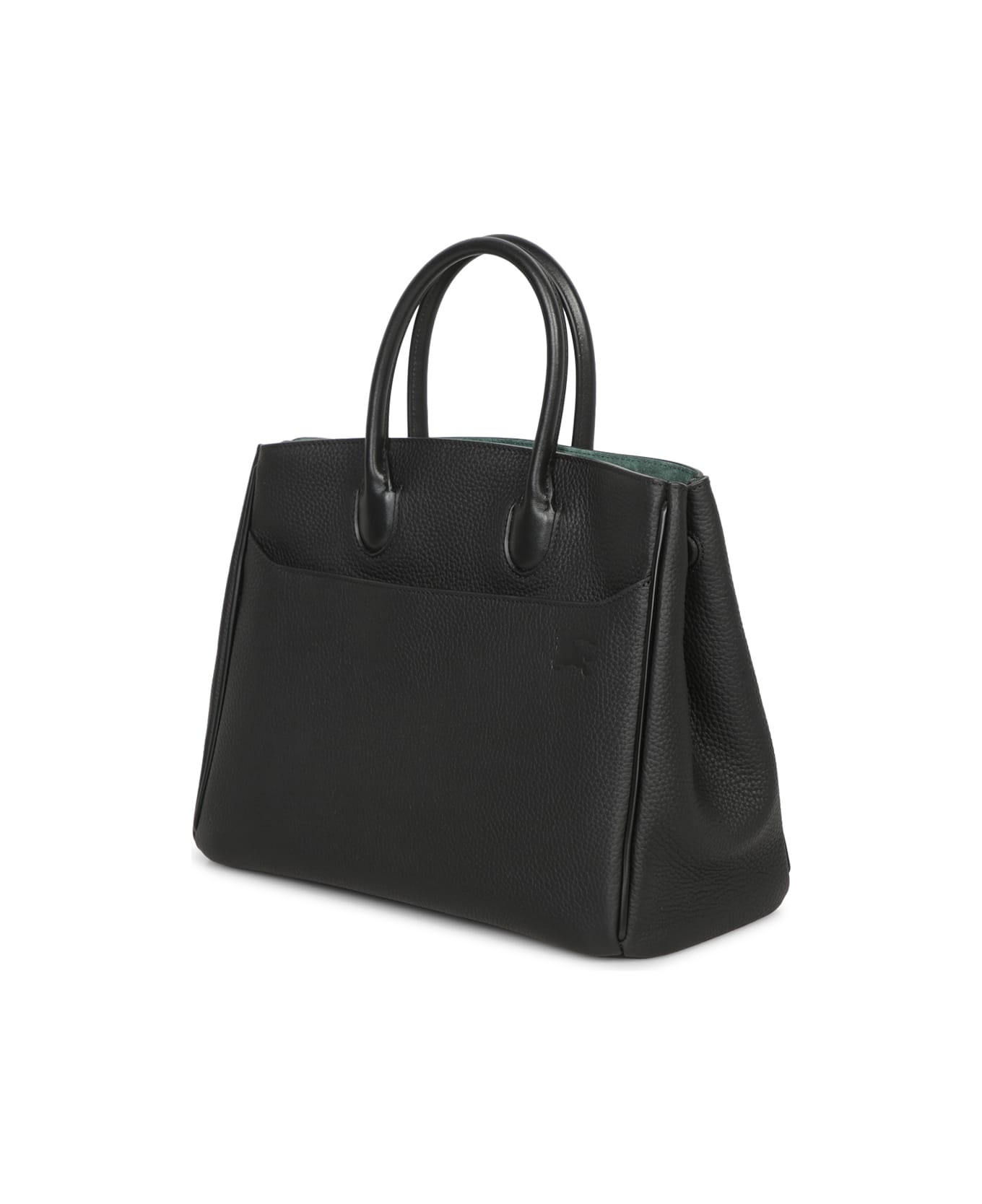Black Leather Small Rocking Horse Handbag - 2