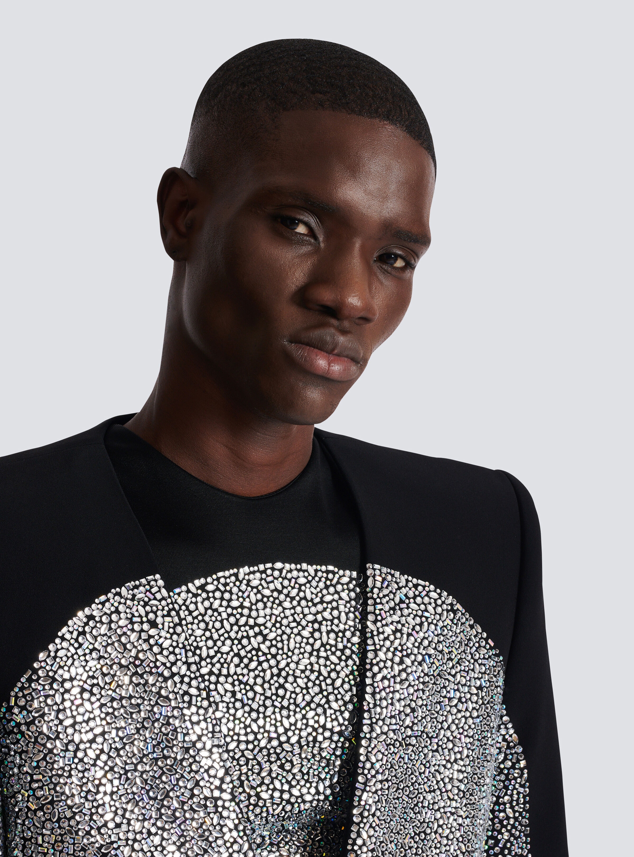 1-button jacket with rhinestone Galaxy motif - 7