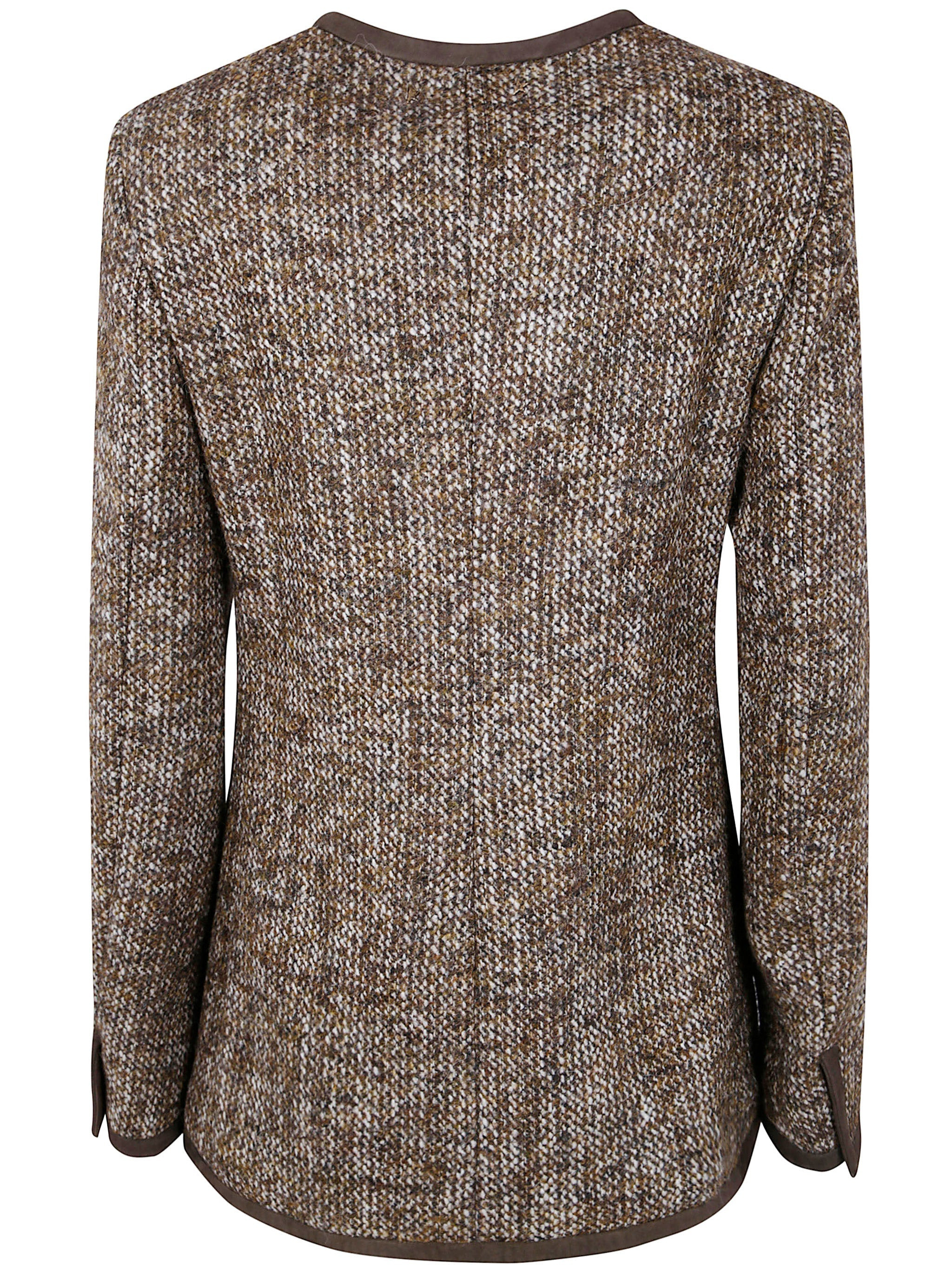 Golden Goose Women "Journey W`S" Long Boxy Jacket W Patch Pockets And Leather Details - 7