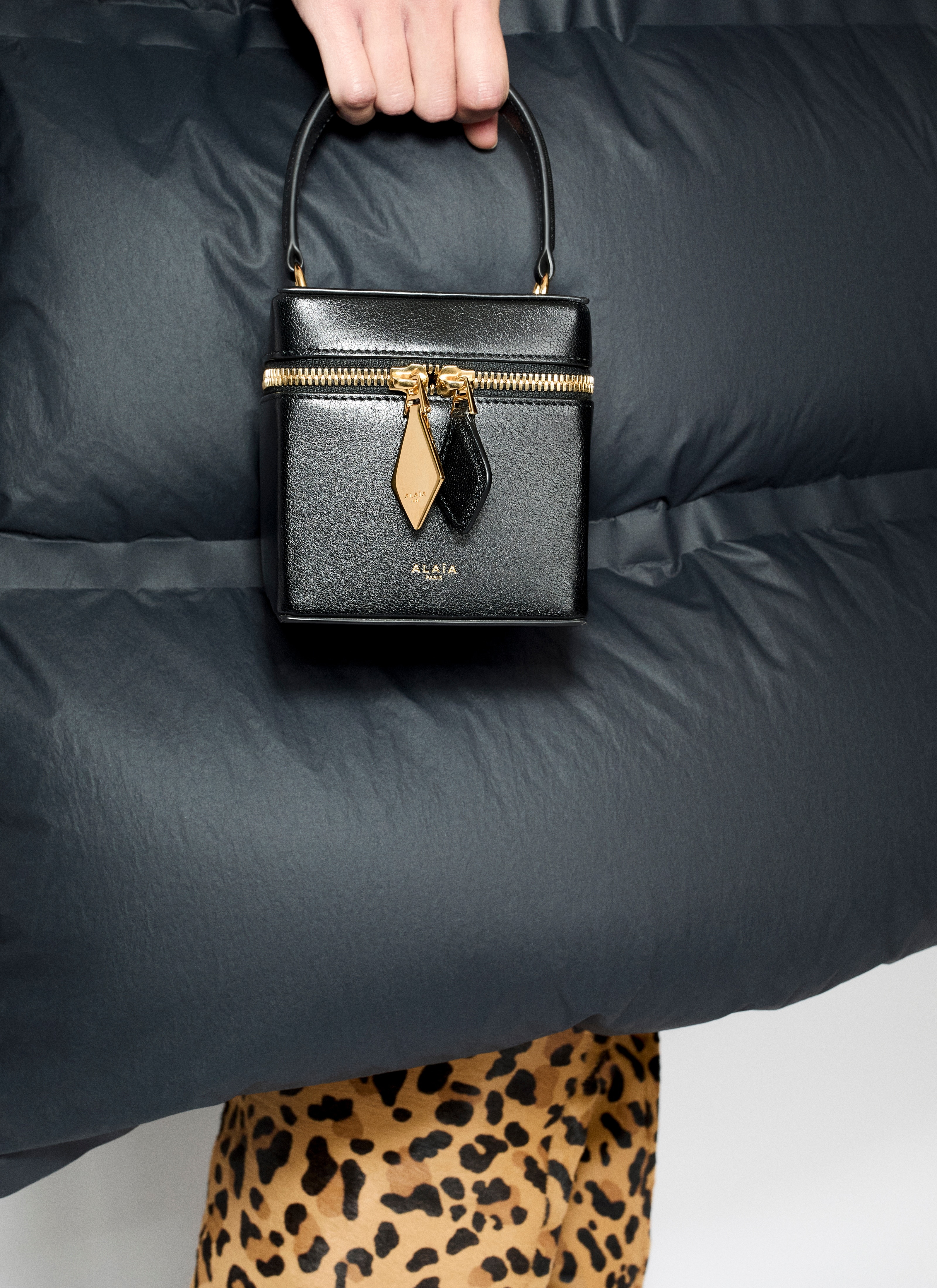 CUBE VANITY CASE IN SHINY GOATSKIN - 2