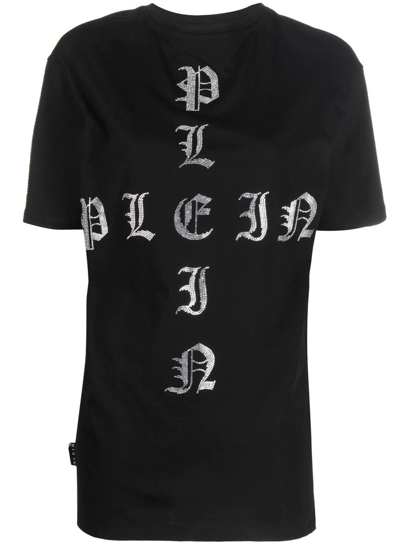 Gothic Plein crystal-embellished T-shirt 1